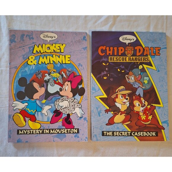 Disney Other - Disney Cartoon Tales Comic Books Mickey Minnie Mystery Chip Dale Rescue Rangers